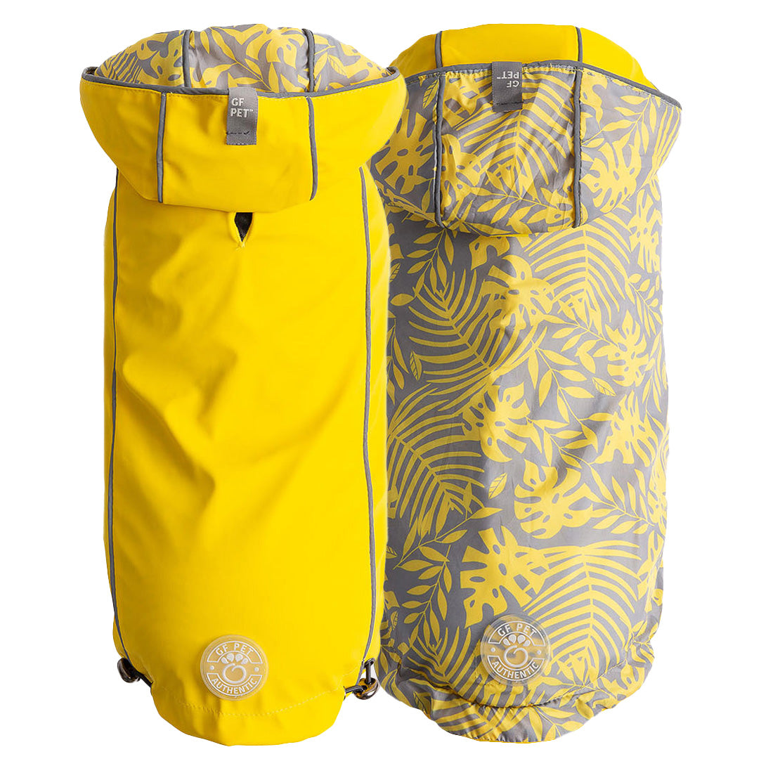Reversible Elasto-Fit Raincoat - Yellow