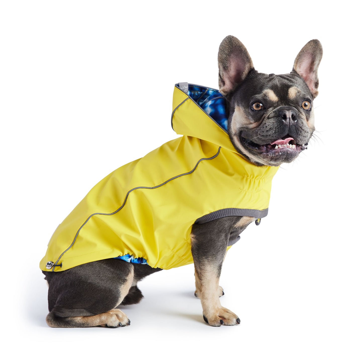 Reversible Elasto-Fit Raincoat - Yellow/Blue