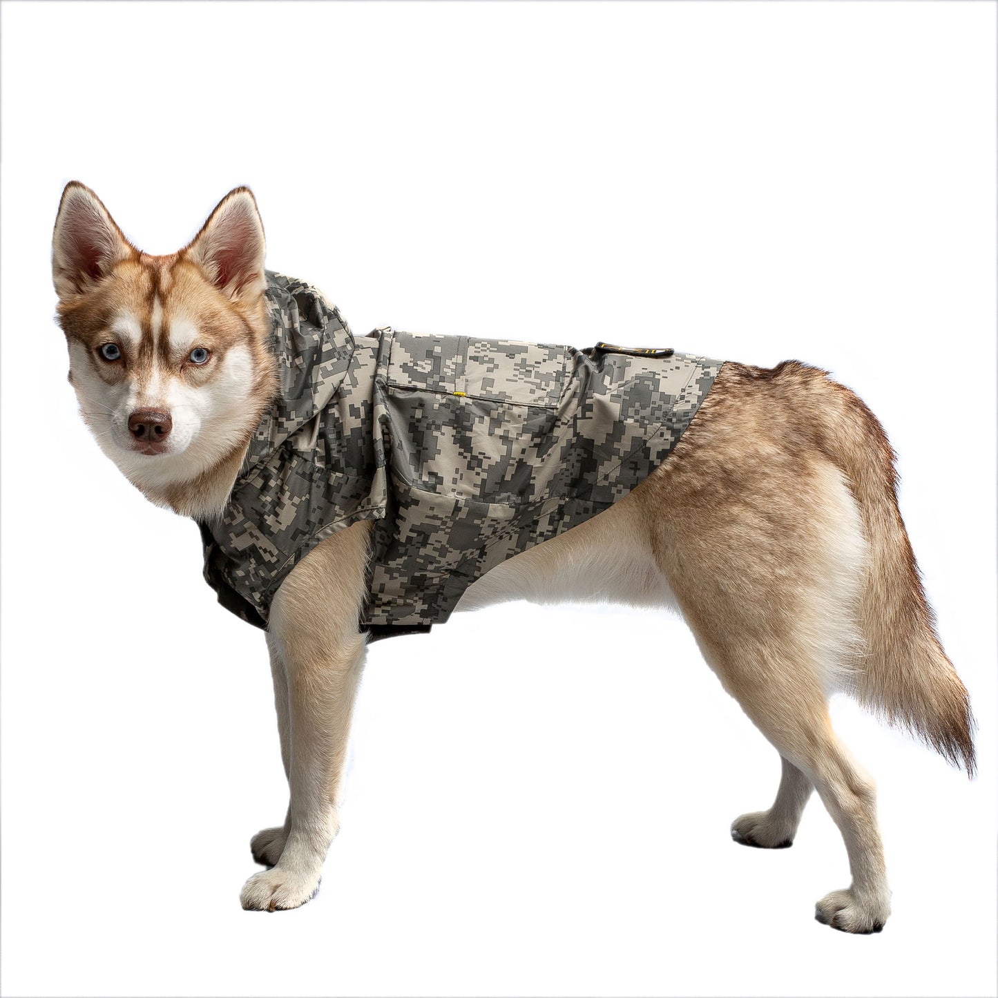 US Army Packable Dog Raincoat - Camo